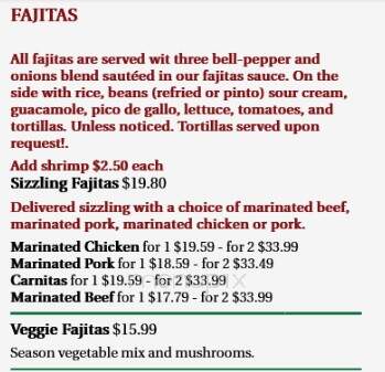 Casa Cortes Mexican Restaurant - Dacono, CO menu_pic