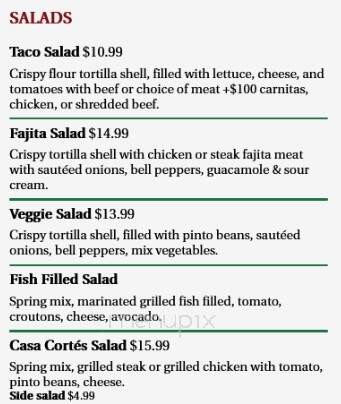 Casa Cortes Mexican Restaurant - Dacono, CO menu_pic