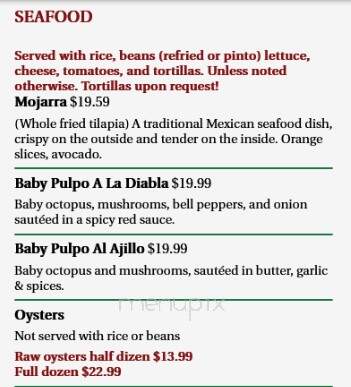 Casa Cortes Mexican Restaurant - Dacono, CO menu_pic