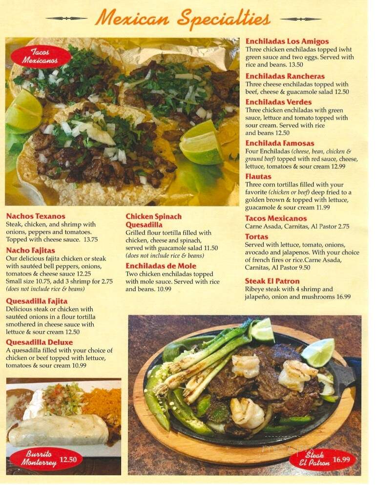 Los Amigos Mexican American & Bar - Kokomo, IN menu_pic