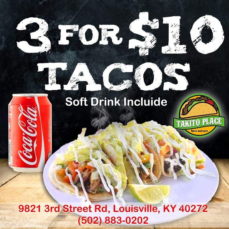 Takito Place - Louisville, KY menu_pic