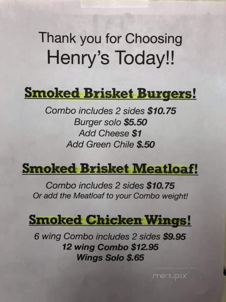 Touch Down Barbeque - Artesia, NM menu_pic