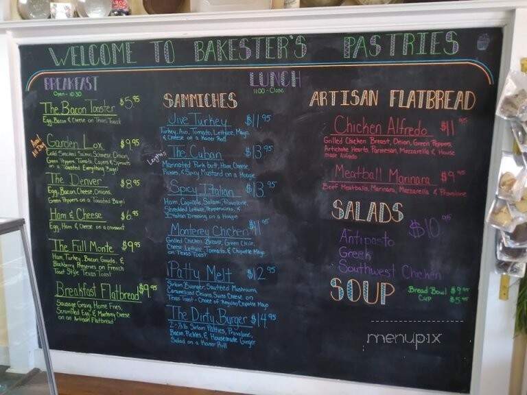 The Bakester's Pastries - Willcox, AZ menu_pic