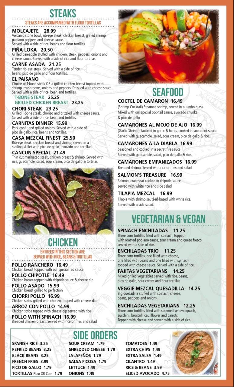 Casa Mezcal - Elkton, MD menu_pic