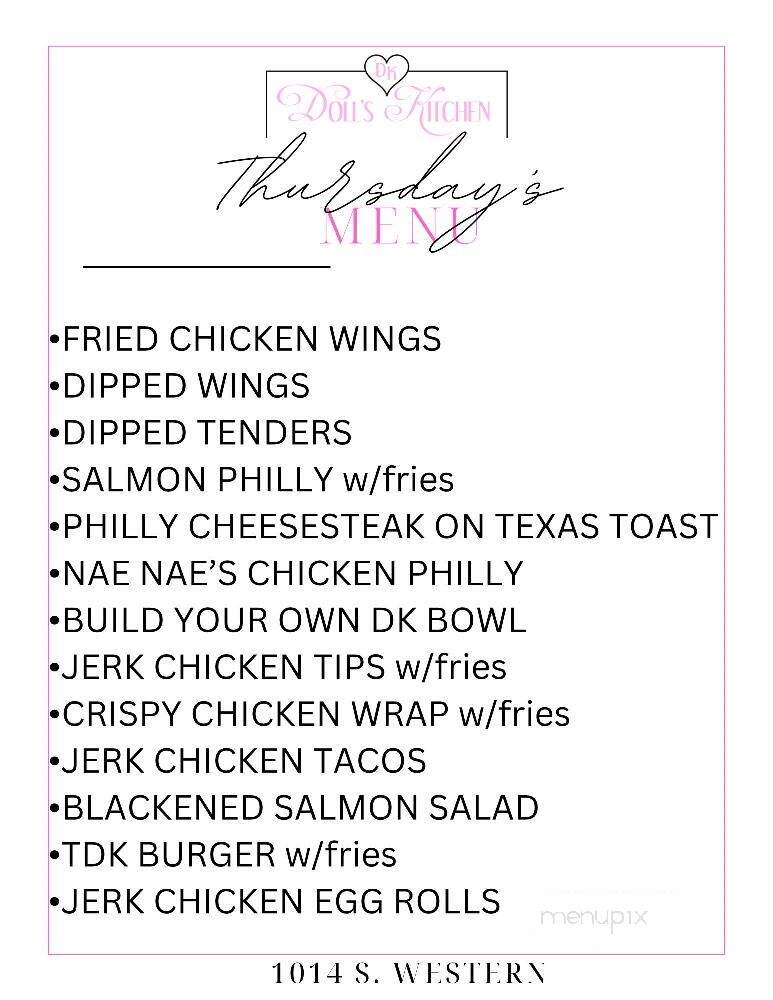 Doll's Kitchen and Catering - Chicago, IL menu_pic