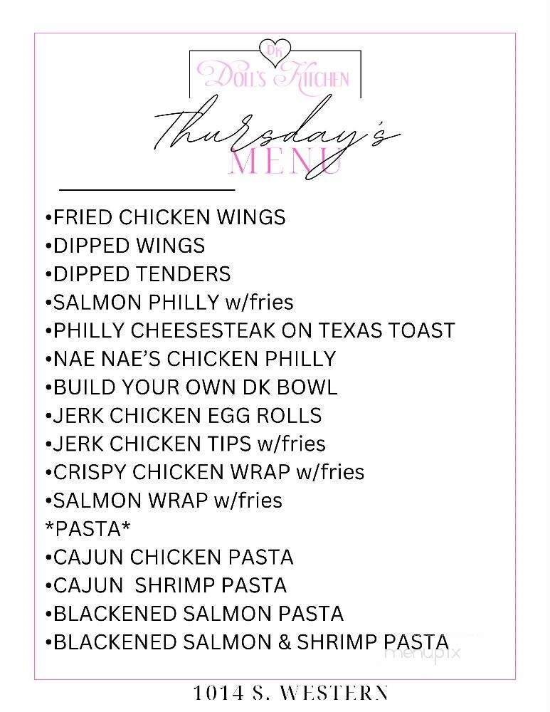 Doll's Kitchen and Catering - Chicago, IL menu_pic
