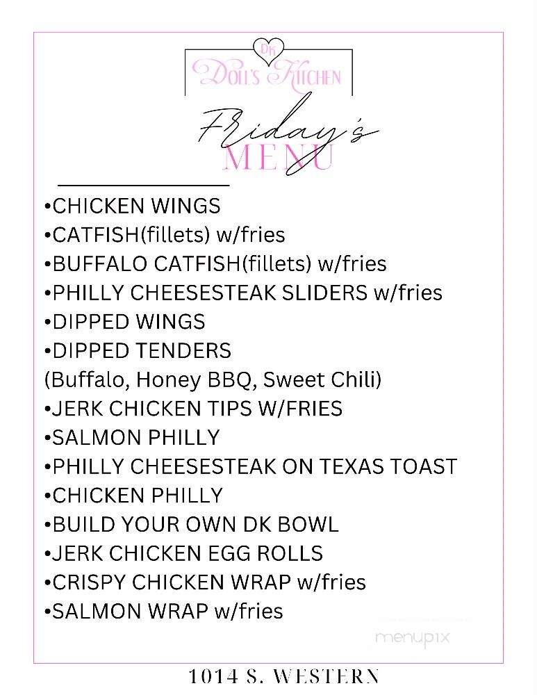 Doll's Kitchen and Catering - Chicago, IL menu_pic