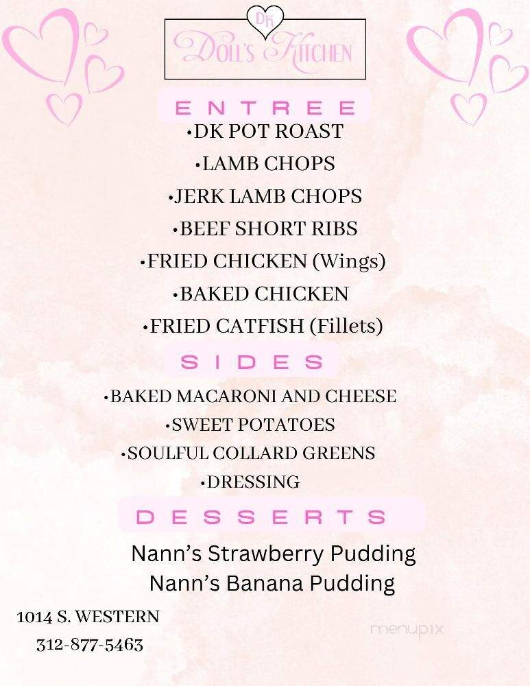 Doll's Kitchen and Catering - Chicago, IL menu_pic