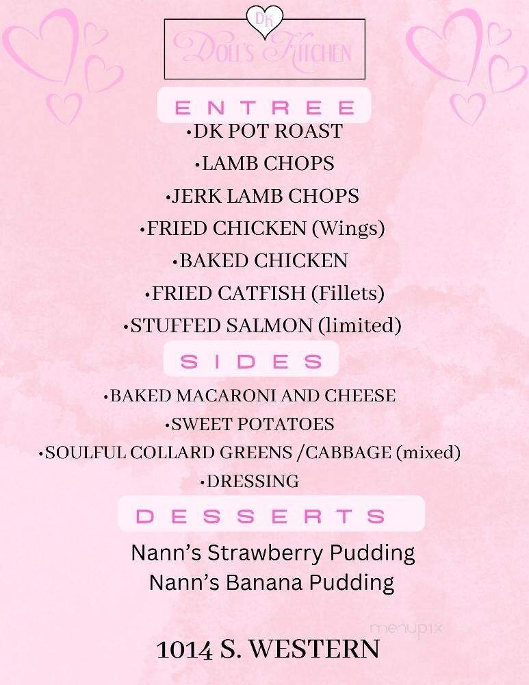 Doll's Kitchen and Catering - Chicago, IL menu_pic
