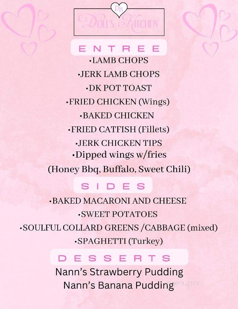 Doll's Kitchen and Catering - Chicago, IL menu_pic