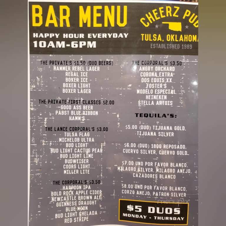 Cheers Bar & Grill - Tulsa, OK