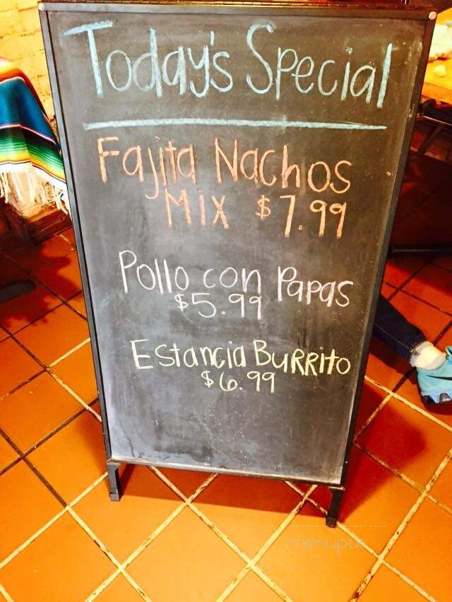 La Estancia - Red Bay, AL menu_pic