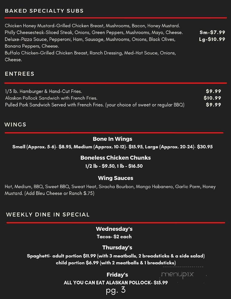 Breezzy's Pizza - Bucyrus, OH menu_pic