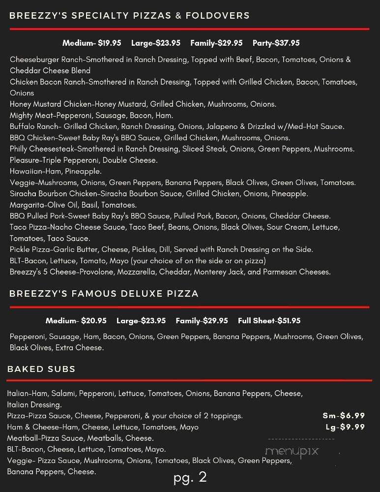 Breezzy's Pizza - Bucyrus, OH
