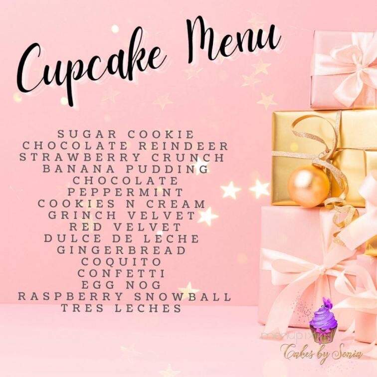 Cakes by Sonia - Bridgeport, CT menu_pic