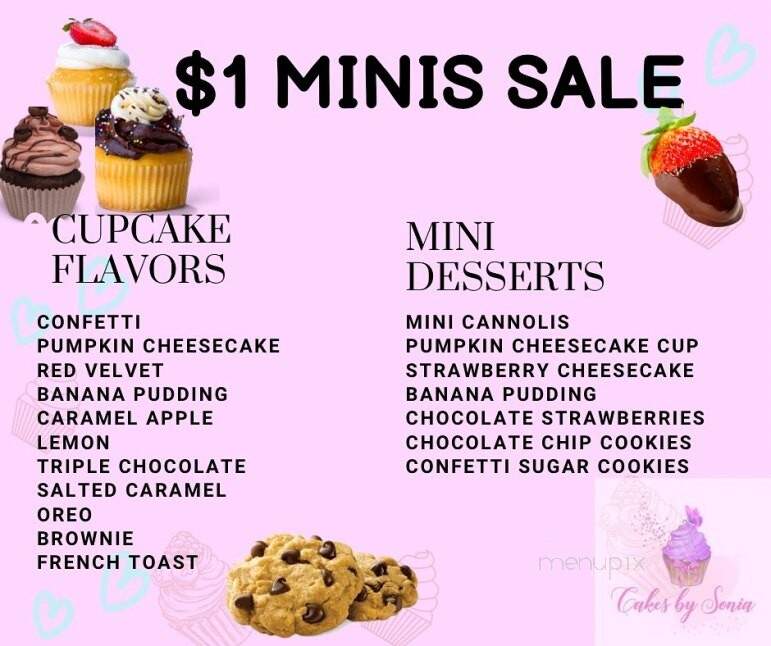 Cakes by Sonia - Bridgeport, CT menu_pic