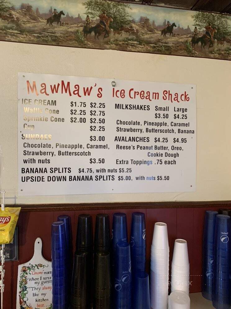 Mawmaw's Kitchen - Owenton, KY menu_pic