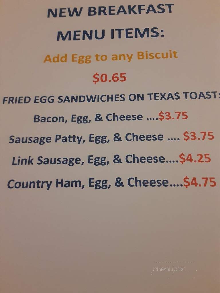 Granny's Lunch Box - Lumpkin, GA menu_pic