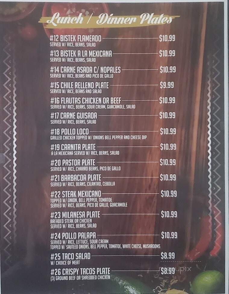 Roy's Taqueria and Mexican Restaurant - Waco, TX menu_pic