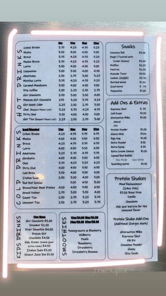 Graham's Coffee - Gallatin, TN menu_pic
