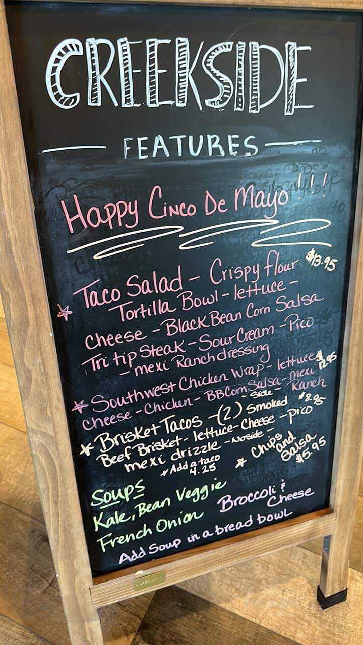 Creekside Cafe & Market - Hayes, VA menu_pic