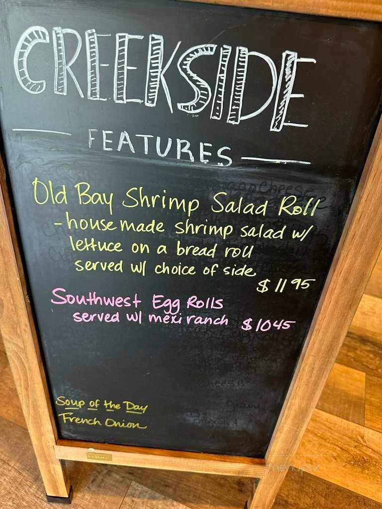 Creekside Cafe & Market - Hayes, VA menu_pic