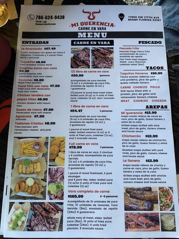 Mi Querencia Carne En Vara - Miami, FL menu_pic