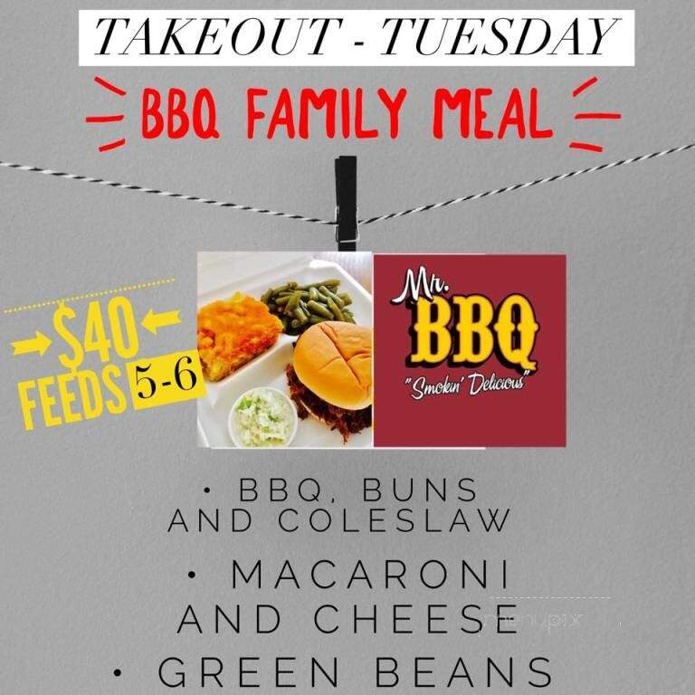 Mr BBQ - Fishersville, VA menu_pic