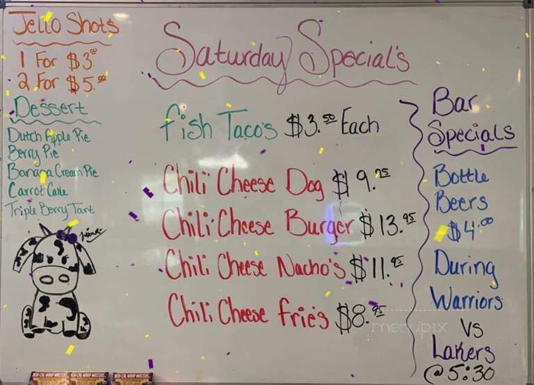 The Hot Cow - Clearlake, CA menu_pic