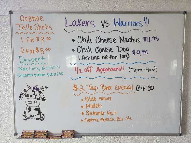 The Hot Cow - Clearlake, CA menu_pic