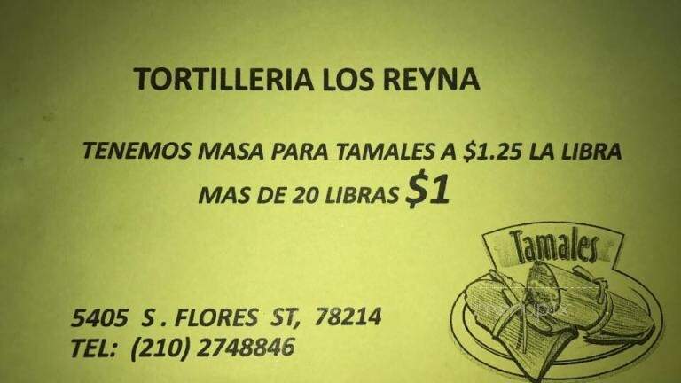 Tortilleria Los Reyna - San Antonio, TX menu_pic