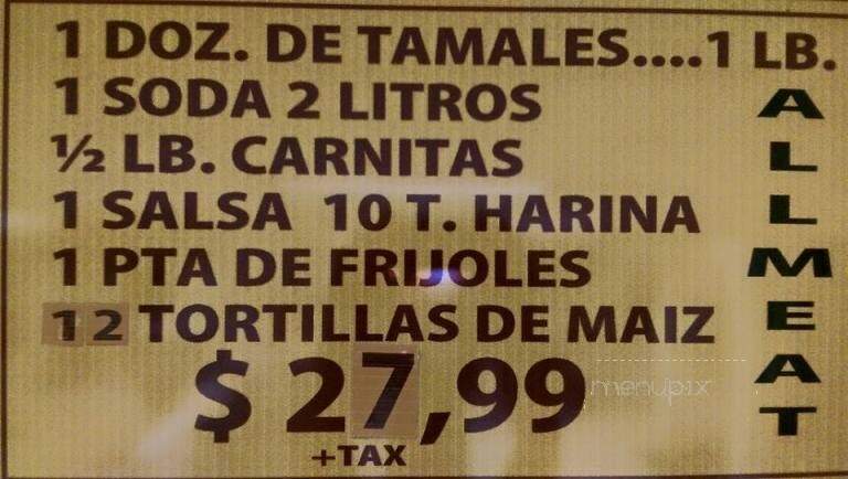 Tortilleria Los Reyna - San Antonio, TX menu_pic