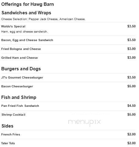 Hawg Barn - Cookeville, TN menu_pic