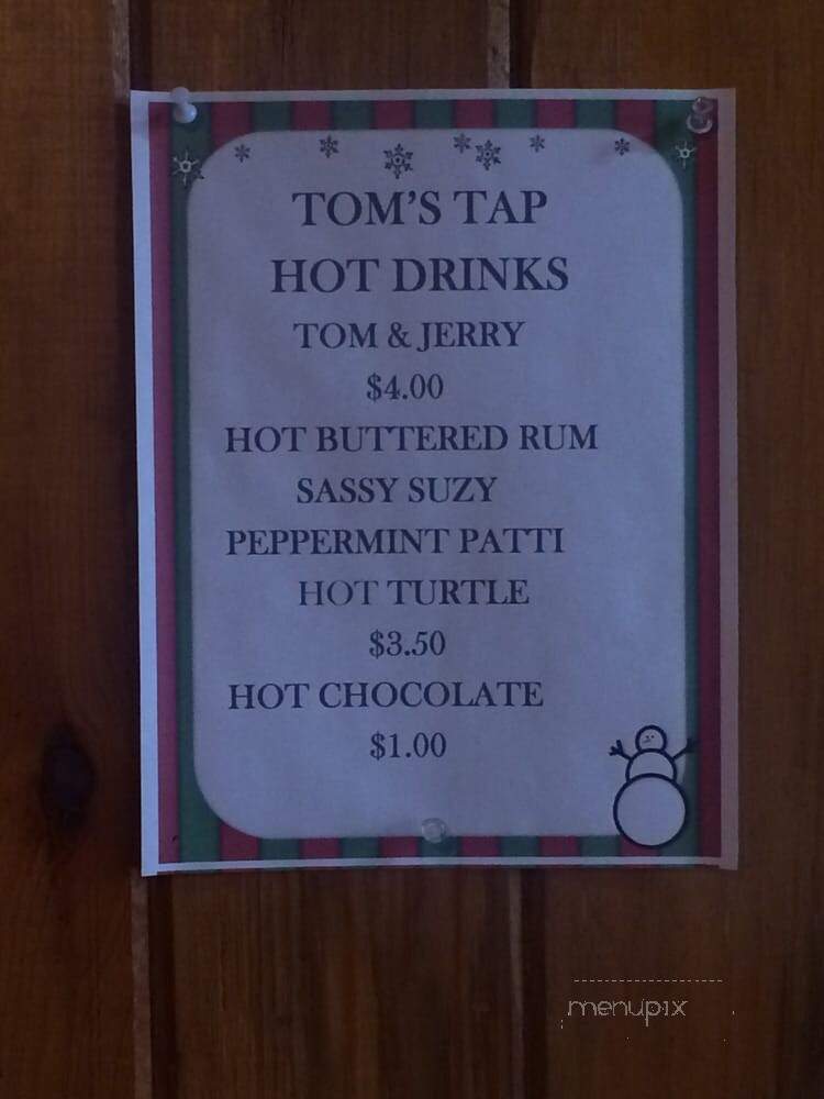 Tom's Tap - Shawano, WI menu_pic