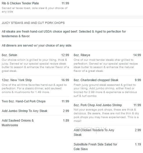 Fish Tales & Pigtales - Bristol, VA menu_pic