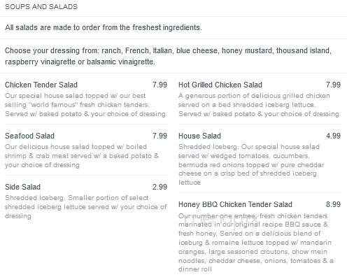 Fish Tales & Pigtales - Bristol, VA menu_pic