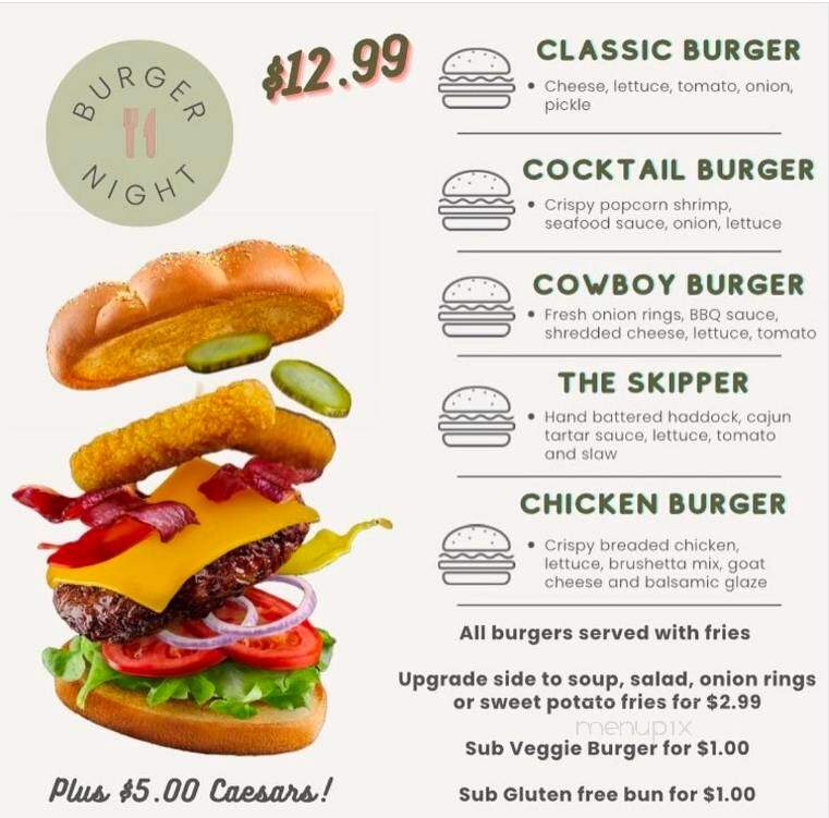 St George Arms - Caledonia, ON menu_pic