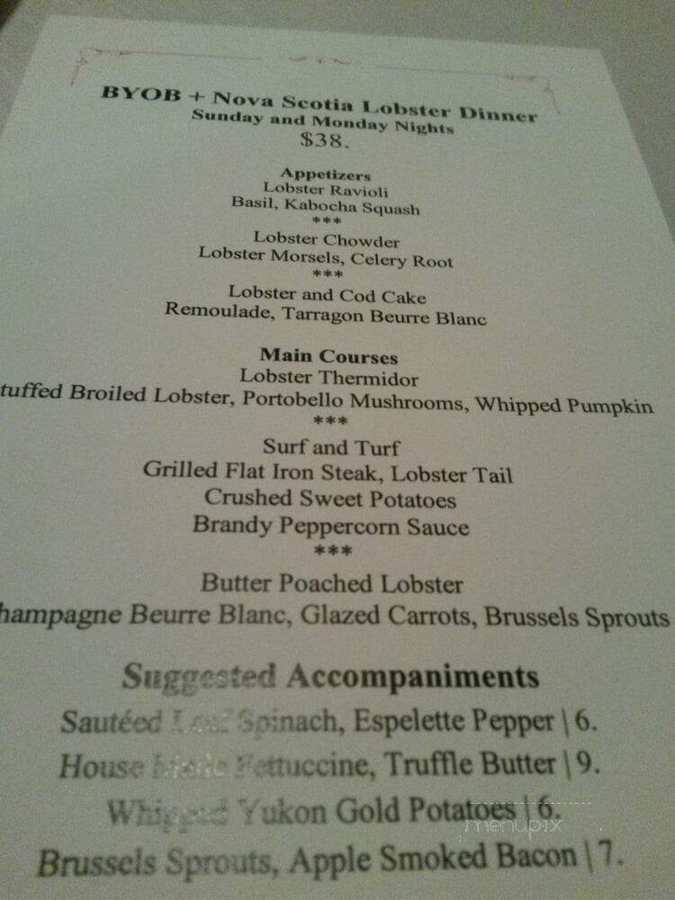 Eight And A Half Restaurant - New York, NY menu_pic