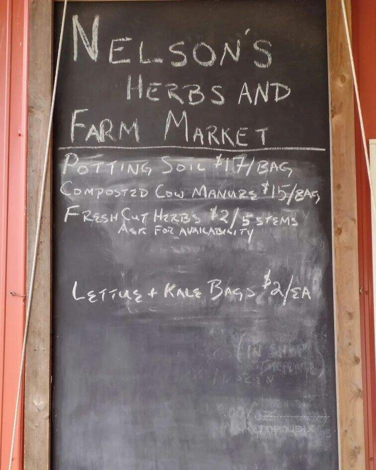 Nelson's Herbs - Edwardsburg, MI menu_pic
