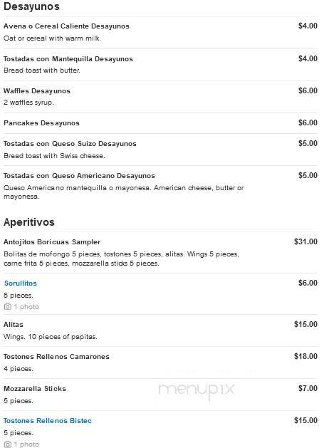 Antojos Boricuas - Kissimmee, FL menu_pic