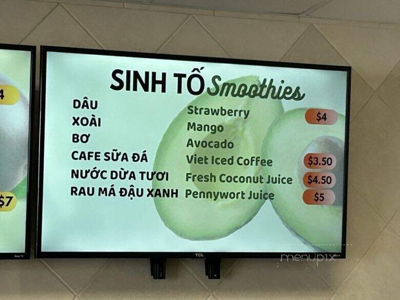 Saigon Deli - Arlington, TX menu_pic