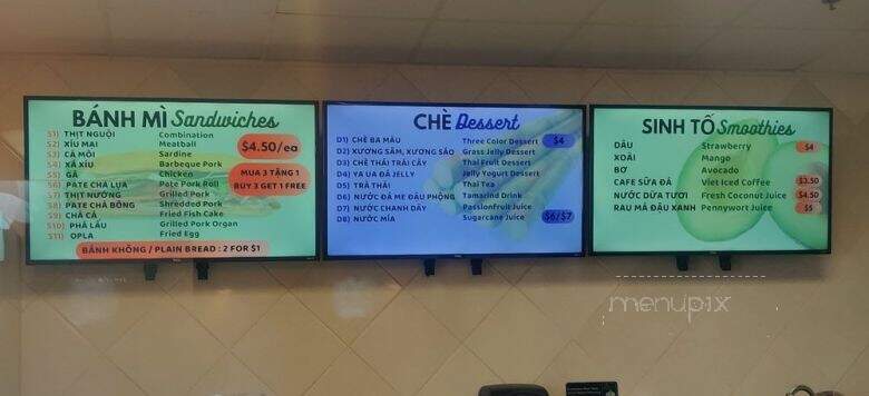 Saigon Deli - Arlington, TX menu_pic
