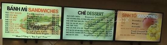 Saigon Deli - Arlington, TX menu_pic