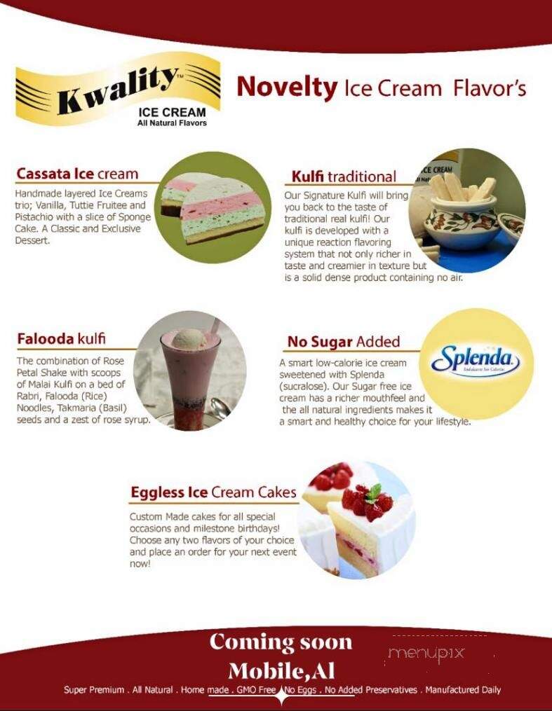 Kwality Ice Cream - Mobile, AL
