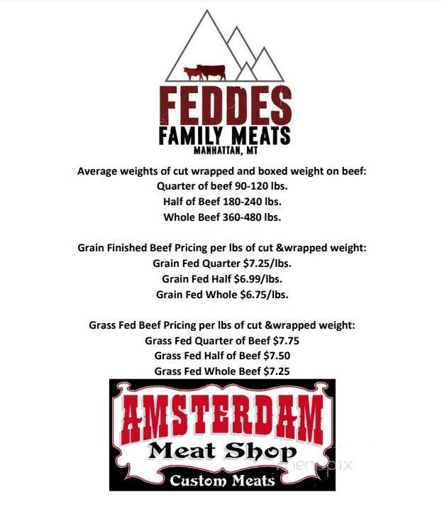 Amsterdam Meat Shop - Manhattan, MT