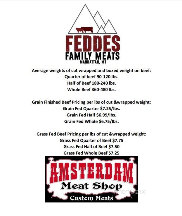 Amsterdam Meat Shop - Manhattan, MT menu_pic