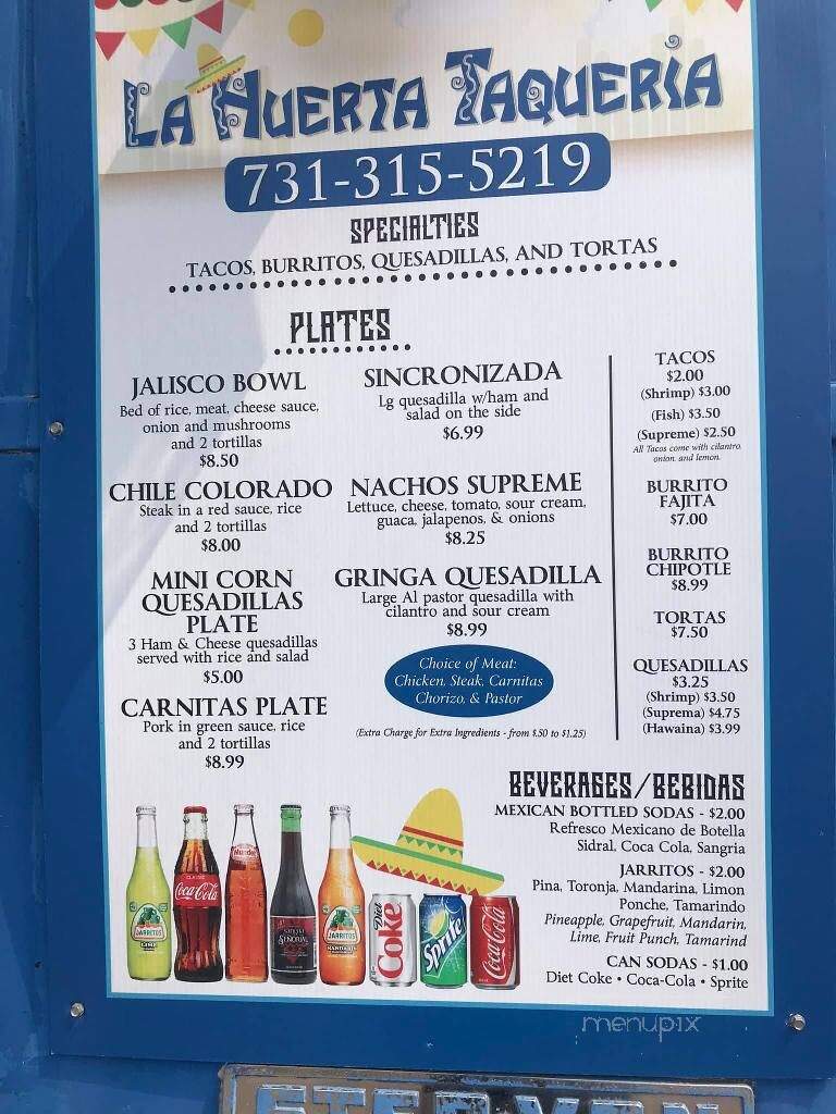 Tacos Mexicanos la Huerta - Savannah, TN
