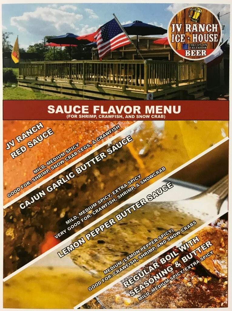 JV Ranch Ice House - Houston, TX menu_pic