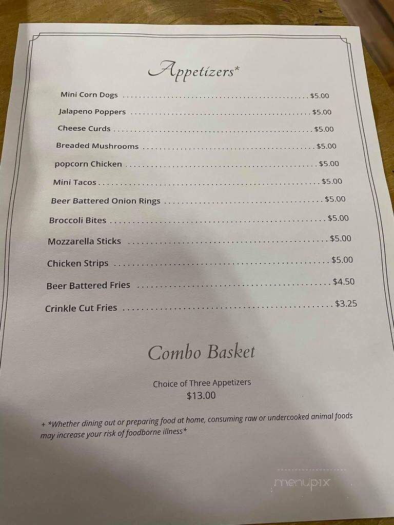 Tuesday's Bar & Grill - New Lisbon, WI menu_pic