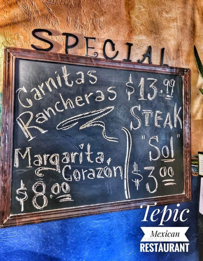 Tepic Mexican Restaurant - Mount Vernon, WA menu_pic